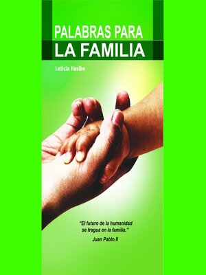cover image of Palabras para la familia